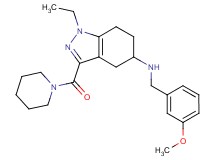 1-ethyl-N-(3-methoxybenzyl)-3-(1-piperidinylcarbonyl)-4,5,6,7-tetrahydro-1H-indazol-5-amine