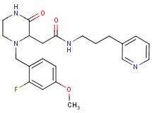 2-[1-(2-fluoro-4-methoxybenzyl)-3-oxo-2-piperazinyl]-N-[3-(3-pyridinyl)propyl]acetamide