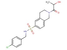 N-(4-chlorobenzyl)-2-lactoyl-1,2,3,4-tetrahydroisoquinoline-6-sulfonamide