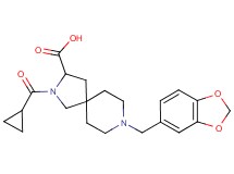 8-(1,3-benzodioxol-5-ylmethyl)-2-(cyclopropylcarbonyl)-2,8-diazaspiro[4.5]decane-3-carboxylic acid