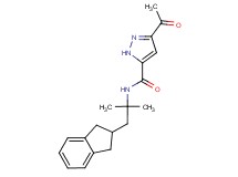 3-acetyl-N-[2-(2,3-dihydro-1H-inden-2-yl)-1,1-dimethylethyl]-1H-pyrazole-5-carboxamide