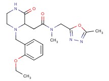 2-[1-(2-ethoxybenzyl)-3-oxo-2-piperazinyl]-N-methyl-N-[(5-methyl-1,3,4-oxadiazol-2-yl)methyl]acetamide