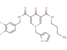 N-butyl-N'-(3,4-difluorobenzyl)-1-(2-furylmethyl)-4-oxo-1,4-dihydro-3,5-pyridinedicarboxamide