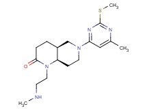 (4aS*,8aR*)-1-[2-(methylamino)ethyl]-6-[6-methyl-2-(methylthio)pyrimidin-4-yl]octahydro-1,6-naphthyridin-2(1H)-one