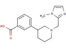 3-{1-[(1-methyl-1H-imidazol-2-yl)methyl]piperidin-3-yl}benzoic acid