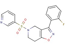 3-(2-fluorophenyl)-5-(3-pyridinylsulfonyl)-4,5,6,7-tetrahydroisoxazolo[4,5-c]pyridine