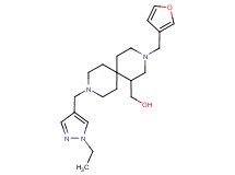 [9-[(1-ethyl-1H-pyrazol-4-yl)methyl]-3-(3-furylmethyl)-3,9-diazaspiro[5.5]undec-1-yl]methanol