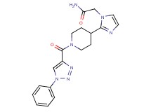 2-(2-{1-[(1-phenyl-1H-1,2,3-triazol-4-yl)carbonyl]piperidin-4-yl}-1H-imidazol-1-yl)acetamide