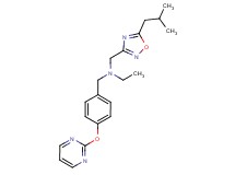 N-[(5-isobutyl-1,2,4-oxadiazol-3-yl)methyl]-N-[4-(pyrimidin-2-yloxy)benzyl]ethanamine