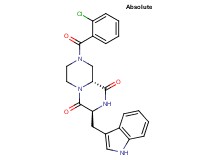 (3S,9aR)-8-(2-chlorobenzoyl)-3-(1H-indol-3-ylmethyl)tetrahydro-2H-pyrazino[1,2-a]pyrazine-1,4(3H,6H)-dione