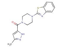 2-{4-[(3-methyl-1H-pyrazol-5-yl)carbonyl]-1-piperazinyl}-1,3-benzothiazole