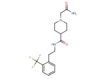 1-(2-amino-2-oxoethyl)-N-{2-[2-(trifluoromethyl)phenyl]ethyl}-4-piperidinecarboxamide