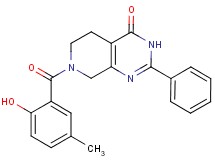 7-(2-hydroxy-5-methylbenzoyl)-2-phenyl-5,6,7,8-tetrahydropyrido[3,4-d]pyrimidin-4(3H)-one
