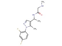 N~1~-{1-[1-(2,4-difluorophenyl)-5-methyl-1H-pyrazol-4-yl]ethyl}-N~2~-methylglycinamide hydrochloride