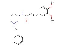 (2E)-3-(3,4-dimethoxyphenyl)-N-[1-(2-phenylethyl)-3-piperidinyl]acrylamide