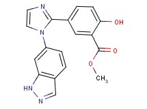 methyl 2-hydroxy-5-[1-(1H-indazol-6-yl)-1H-imidazol-2-yl]benzoate
