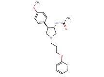N-[(3S*,4R*)-4-(4-methoxyphenyl)-1-(3-phenoxypropyl)pyrrolidin-3-yl]acetamide