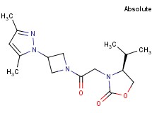 (4S)-3-{2-[3-(3,5-dimethyl-1H-pyrazol-1-yl)azetidin-1-yl]-2-oxoethyl}-4-isopropyl-1,3-oxazolidin-2-one