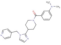 N,N-dimethyl-3-({4-[1-(pyridin-4-ylmethyl)-1H-imidazol-2-yl]piperidin-1-yl}carbonyl)aniline