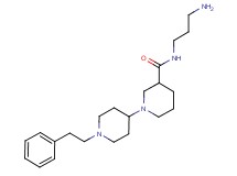 N-(3-aminopropyl)-1'-(2-phenylethyl)-1,4'-bipiperidine-3-carboxamide