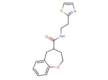 N-[2-(1,3-thiazol-2-yl)ethyl]-2,3,4,5-tetrahydro-1-benzoxepine-4-carboxamide