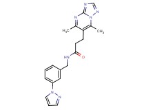 3-(5,7-dimethyl[1,2,4]triazolo[1,5-a]pyrimidin-6-yl)-N-[3-(1H-pyrazol-1-yl)benzyl]propanamide