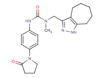 N-(1,4,5,6,7,8-hexahydrocyclohepta[c]pyrazol-3-ylmethyl)-N-methyl-N'-[4-(2-oxopyrrolidin-1-yl)phenyl]urea