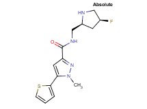 N-{[(2S,4S)-4-fluoro-2-pyrrolidinyl]methyl}-1-methyl-5-(2-thienyl)-1H-pyrazole-3-carboxamide hydrochloride