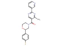 2-(4-fluorophenyl)-4-[(4-methyl-2-pyridin-3-ylpyrimidin-5-yl)carbonyl]morpholine