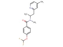 4-(difluoromethoxy)-N-methyl-N-[1-methyl-2-(4-methylpyridin-2-yl)ethyl]benzamide