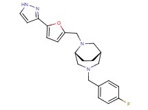 (1S*,5R*)-3-(4-fluorobenzyl)-6-{[5-(1H-pyrazol-3-yl)-2-furyl]methyl}-3,6-diazabicyclo[3.2.2]nonane