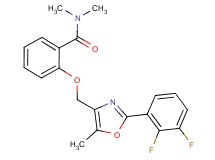 2-{[2-(2,3-difluorophenyl)-5-methyl-1,3-oxazol-4-yl]methoxy}-N,N-dimethylbenzamide