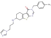 7-{[3-(1H-imidazol-1-yl)propyl]amino}-3-(4-methylbenzyl)-5,6,7,8-tetrahydro[1]benzothieno[2,3-d]pyrimidin-4(3H)-one