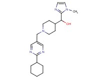 {1-[(2-cyclohexylpyrimidin-5-yl)methyl]piperidin-4-yl}(1-methyl-1H-imidazol-2-yl)methanol