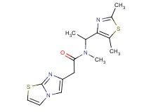 N-[1-(2,5-dimethyl-1,3-thiazol-4-yl)ethyl]-2-imidazo[2,1-b][1,3]thiazol-6-yl-N-methylacetamide