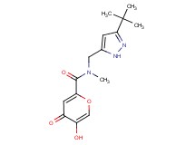 N-[(3-tert-butyl-1H-pyrazol-5-yl)methyl]-5-hydroxy-N-methyl-4-oxo-4H-pyran-2-carboxamide