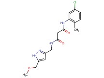 N-(5-chloro-2-methylphenyl)-N'-{[5-(methoxymethyl)-1H-pyrazol-3-yl]methyl}malonamide