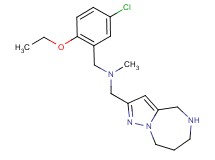 (5-chloro-2-ethoxybenzyl)methyl(5,6,7,8-tetrahydro-4H-pyrazolo[1,5-a][1,4]diazepin-2-ylmethyl)amine