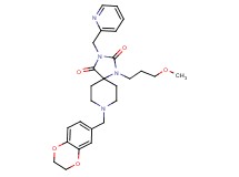 8-(2,3-dihydro-1,4-benzodioxin-6-ylmethyl)-1-(3-methoxypropyl)-3-(2-pyridinylmethyl)-1,3,8-triazaspiro[4.5]decane-2,4-dione
