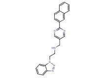 2-(1H-1,2,3-benzotriazol-1-yl)-N-{[2-(2-naphthyl)pyrimidin-5-yl]methyl}ethanamine