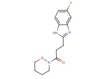 5-fluoro-2-[3-(1,2-oxazinan-2-yl)-3-oxopropyl]-1H-benzimidazole trifluoroacetate