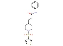 N-phenyl-3-[1-(3-thienylsulfonyl)-4-piperidinyl]propanamide