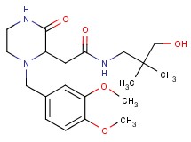 2-[1-(3,4-dimethoxybenzyl)-3-oxo-2-piperazinyl]-N-(3-hydroxy-2,2-dimethylpropyl)acetamide