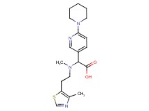 {methyl[2-(4-methyl-1,3-thiazol-5-yl)ethyl]amino}(6-piperidin-1-ylpyridin-3-yl)acetic acid