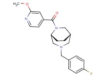 (1S*,5R*)-3-(4-fluorobenzyl)-6-(2-methoxyisonicotinoyl)-3,6-diazabicyclo[3.2.2]nonane
