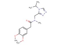 2-(3,4-dimethoxyphenyl)-N-[(4-isopropyl-4H-1,2,4-triazol-3-yl)methyl]-N-methylacetamide