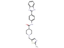 N-[4-(1H-benzimidazol-2-yl)phenyl]-1-[(2-methyl-1,3-thiazol-5-yl)methyl]-4-piperidinecarboxamide