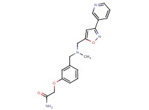 2-{3-[(methyl{[3-(3-pyridinyl)-5-isoxazolyl]methyl}amino)methyl]phenoxy}acetamide
