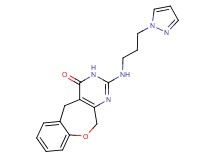 2-{[3-(1H-pyrazol-1-yl)propyl]amino}-5,11-dihydro[1]benzoxepino[3,4-d]pyrimidin-4(3H)-one