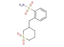 2-[(1,1-dioxidotetrahydro-2H-thiopyran-3-yl)methyl]benzenesulfonamide
